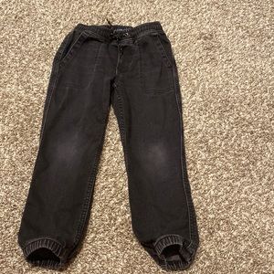 denim stretch joggers from GAP